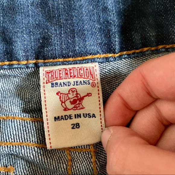 VTG Y2K True Religion Gold Low Rise Joey Jeans - Picture 14 of 17